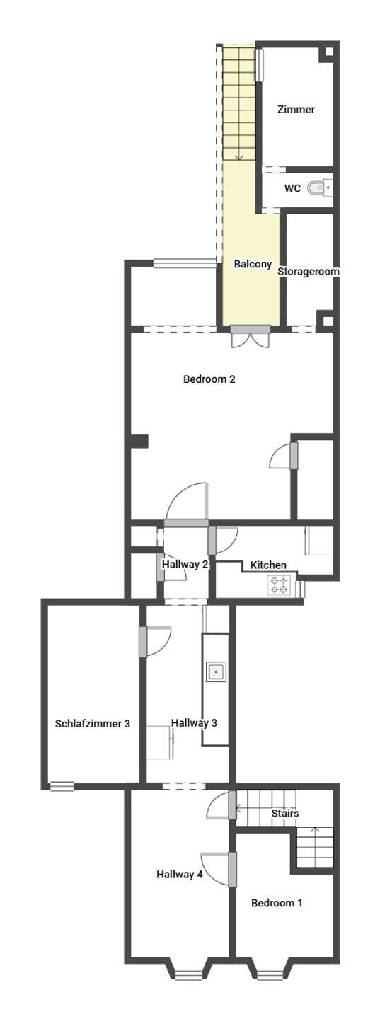 Grundriss 1. Etage
